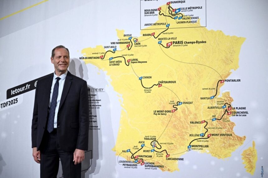 2025 Tour de France Route